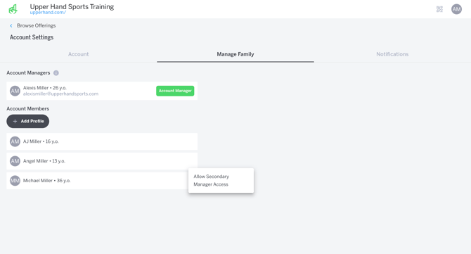 3 Dot Menu + Assign manager
