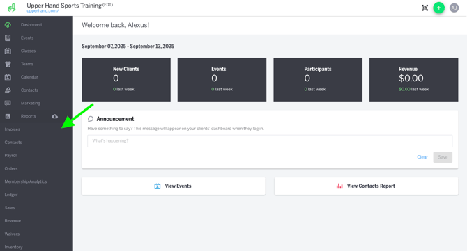 Select from Left Nav